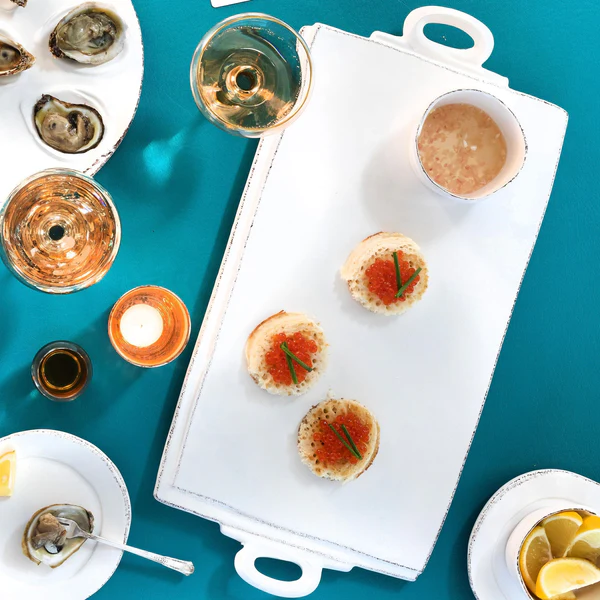 Vietri Lastra White Cheese Board