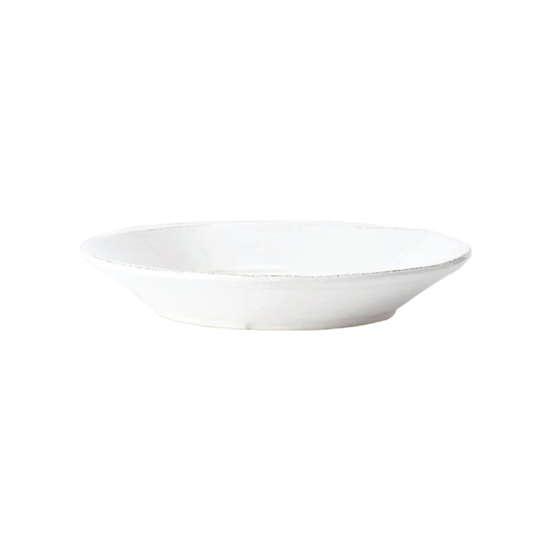 Vietri Melamine Lastra Pasta Bowl, White