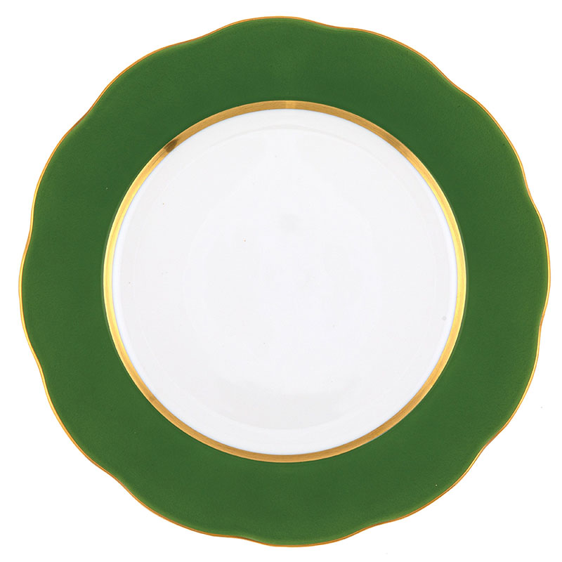 Herend Silk Ribbon Service Plate, Fern