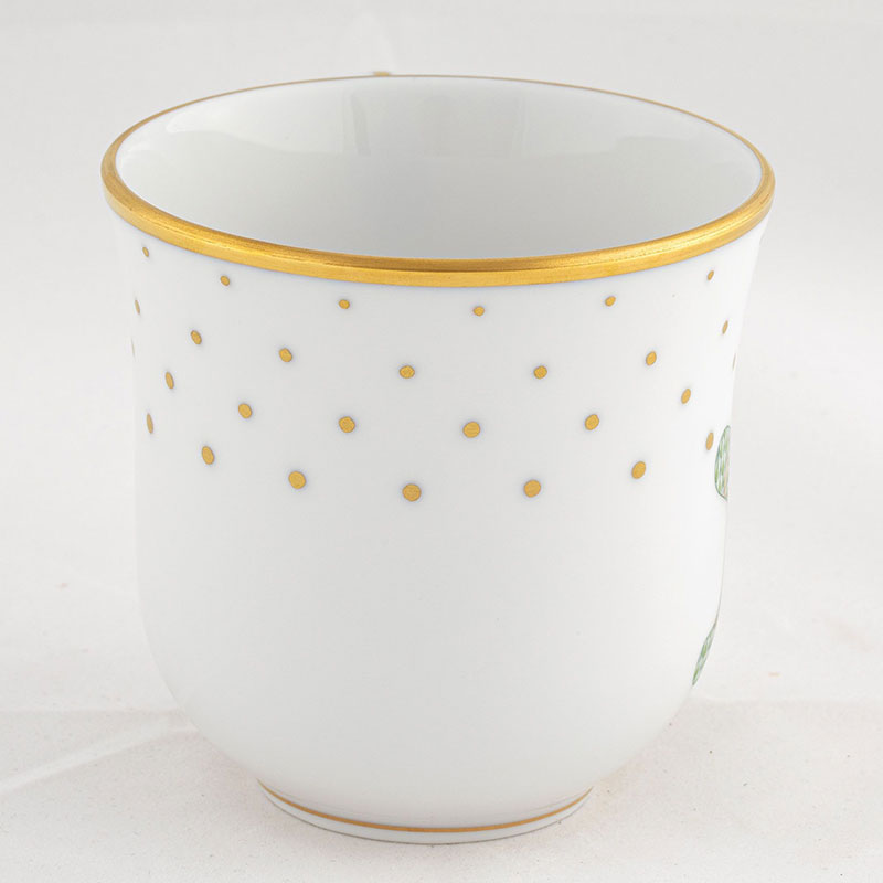 Herend Christmas Mug, Light Green Gingerbread