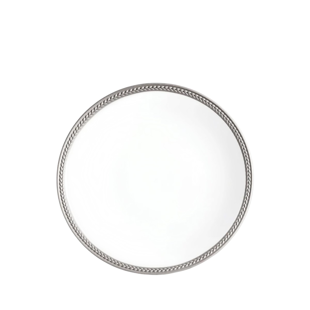L'Objet Soie Tressee Dessert Plate, White