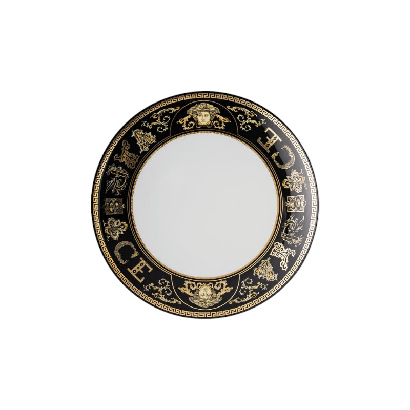 Versace Virtus Gala Salad Plate, Black