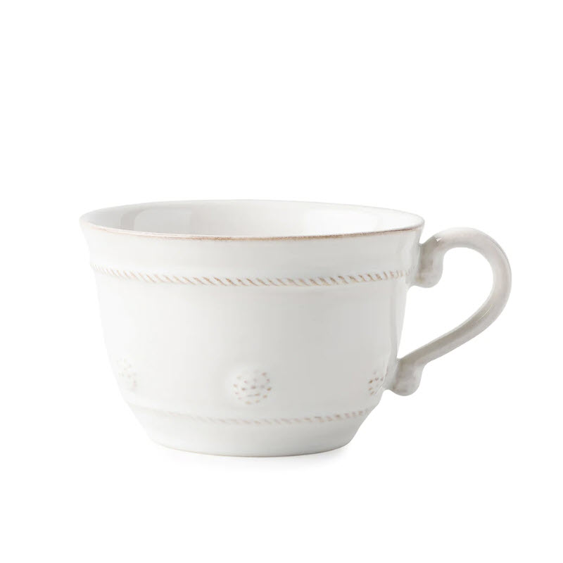 Juliska Berry and Thread Tea Cup, Whitewash