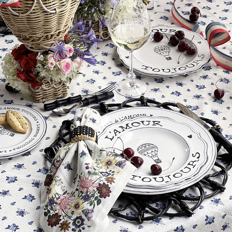 Juliska L'Amour Toujours Salad Plates, Set of 4