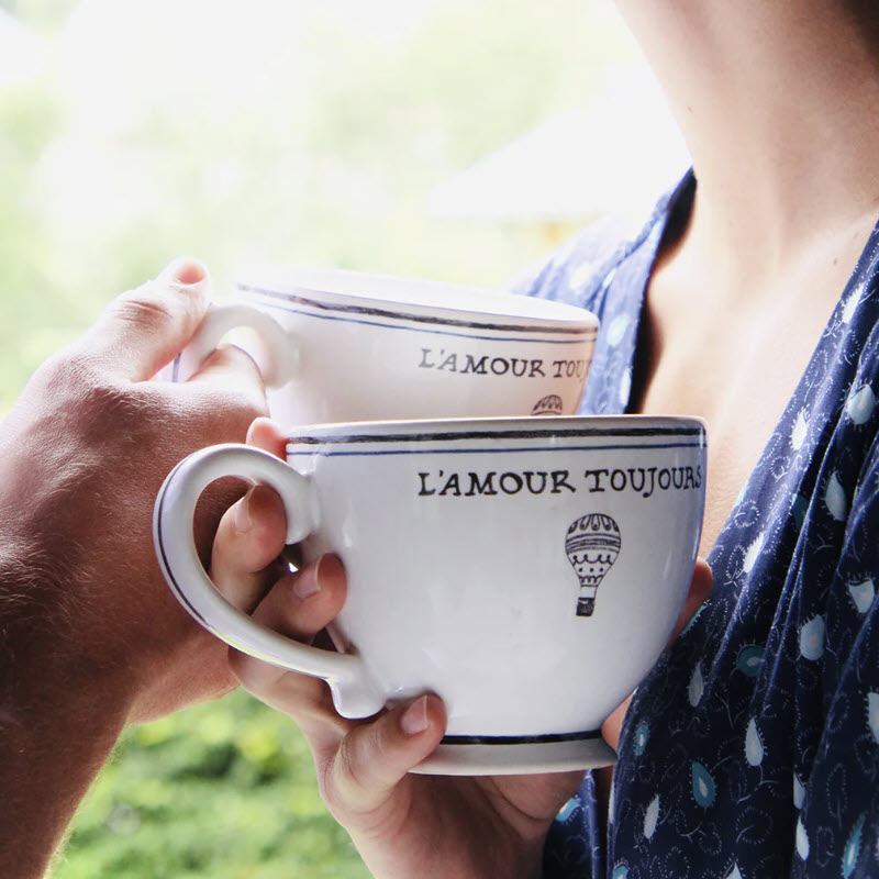 Juliska L'Amour Toujours Cofftea cup