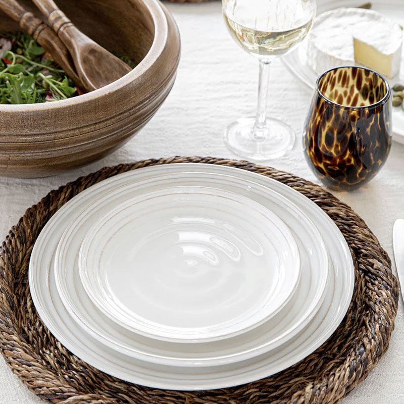 Juliska Bilbao Dinner Plate, Whitewash