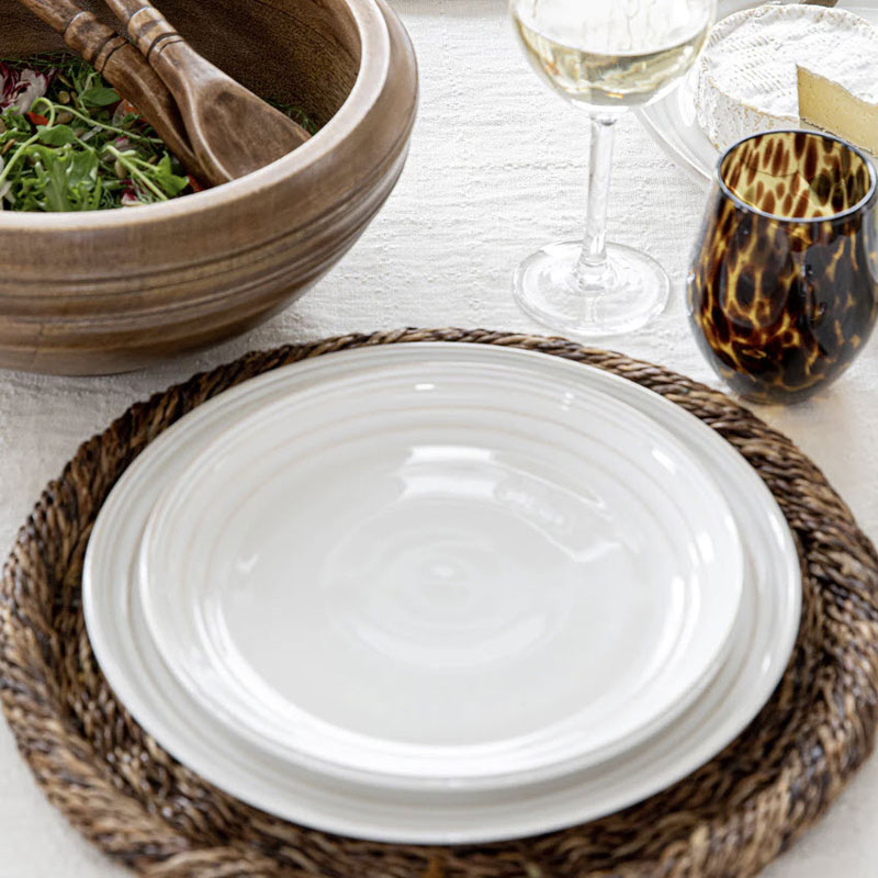 Juliska Bilbao Salad Plate, Whitewash