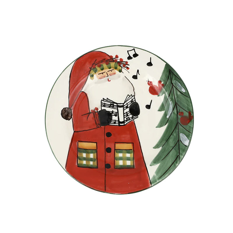 Vietri Old St. Nick Salad Plate, Limited Edition 2023