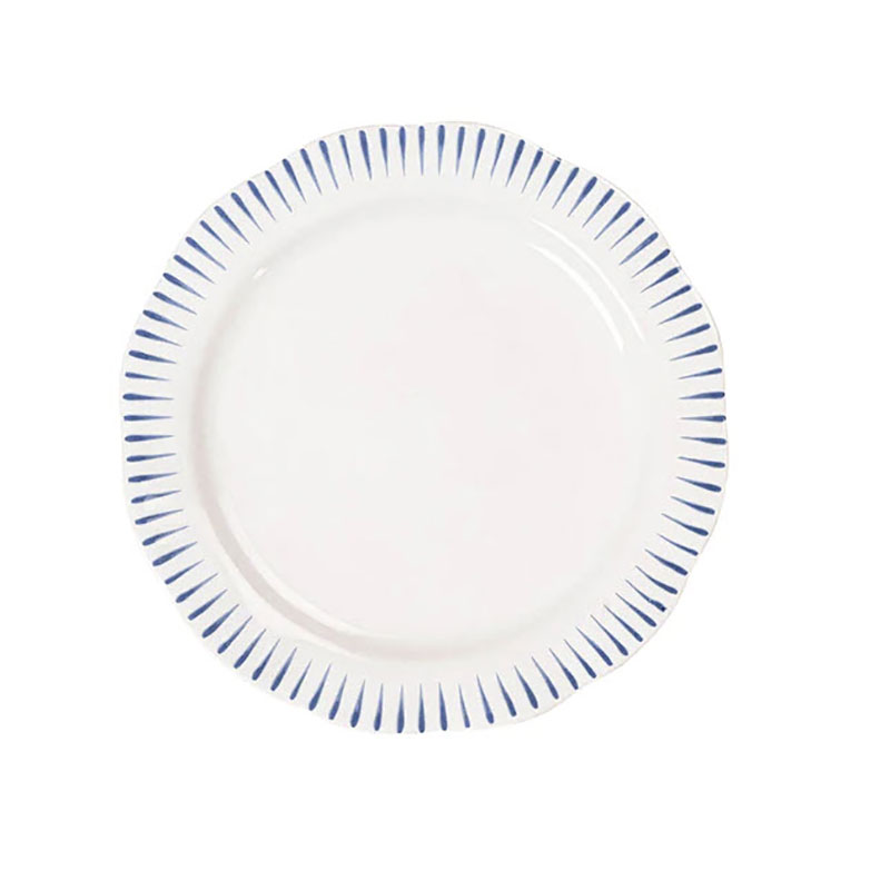 Juliska Sitio Stripe Salad Plate, Delft Blue