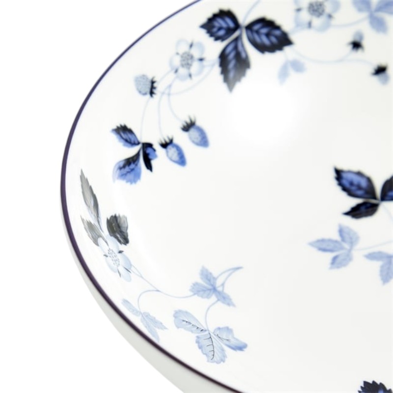 Wedgwood Wild Strawberry Inky Blue Cereal Bowl Plate