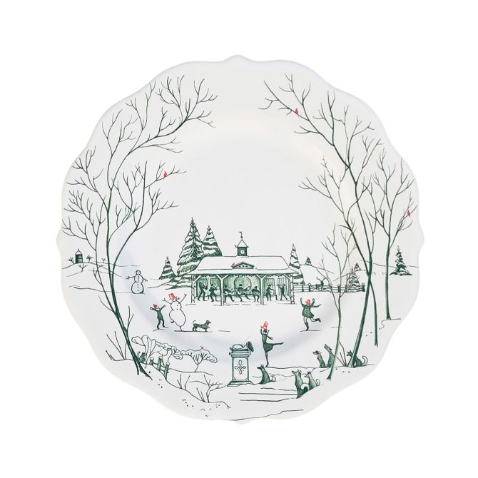 Juliska Country Estate Winter Frolic Evergreen Salad Plate