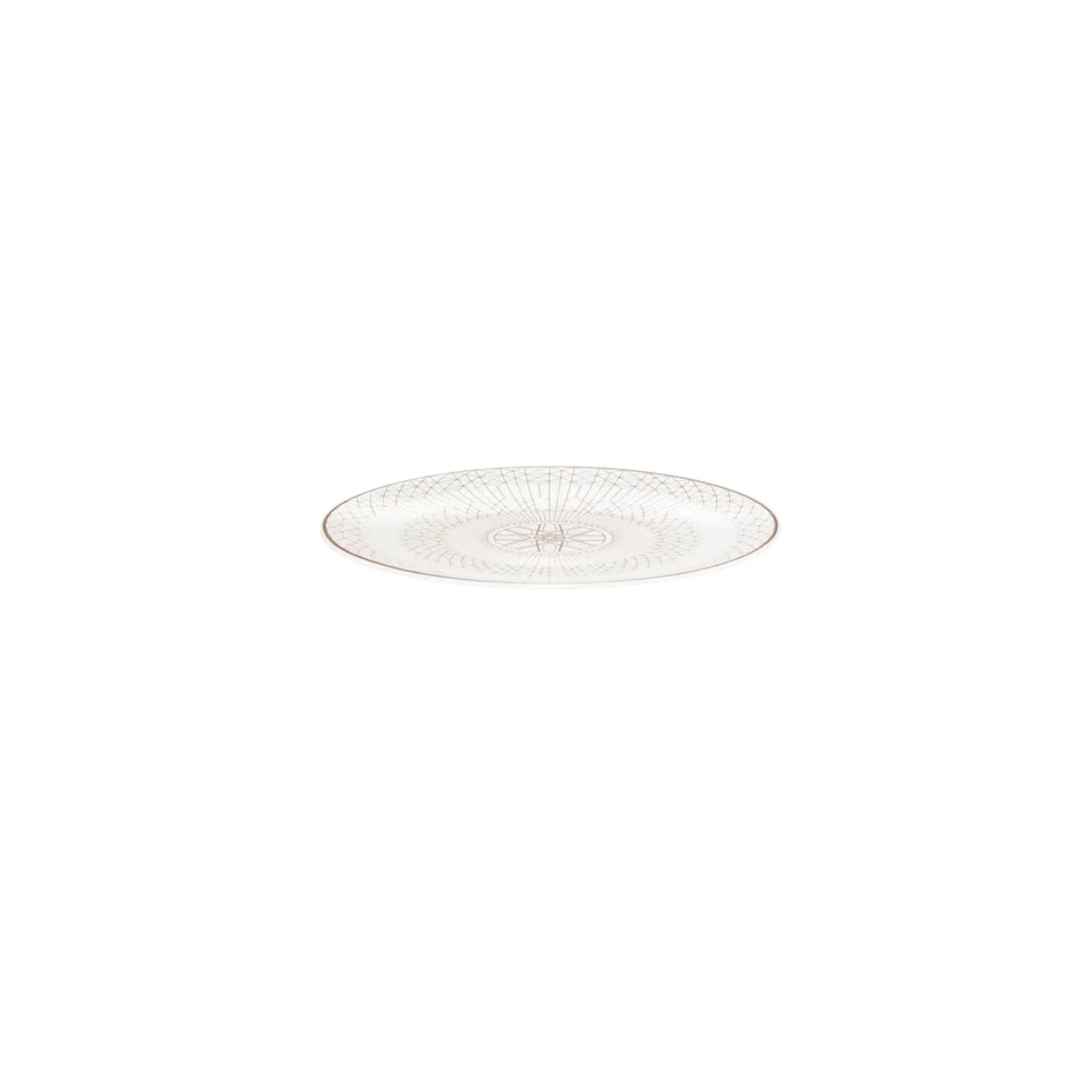 Baccarat Arcadia Gold and Platinum Bread Plate