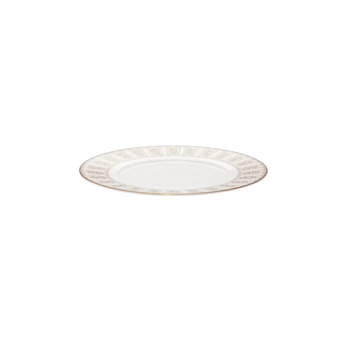 Baccarat Arcadia Gold and Platinum Dessert Plates, Set of 2