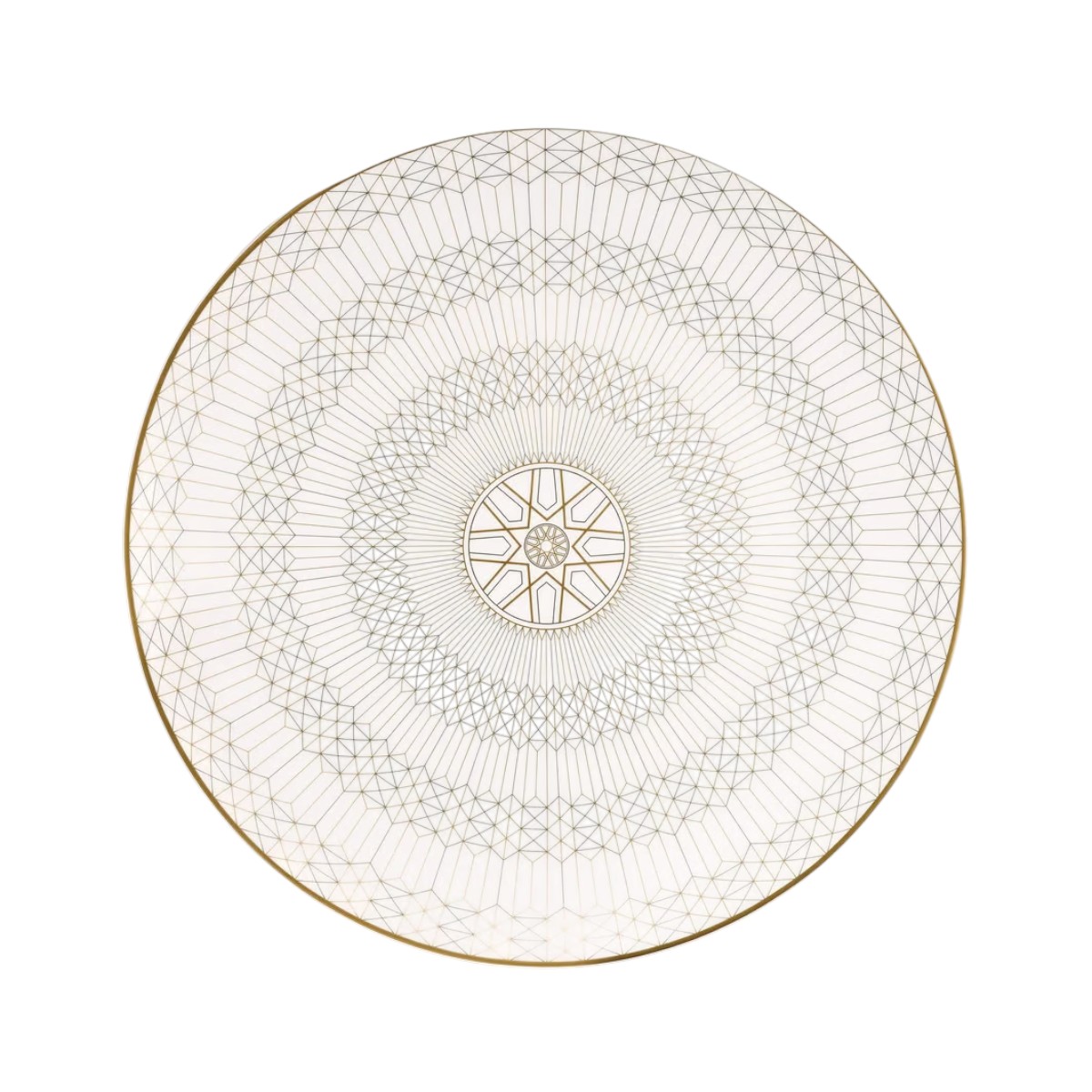 Baccarat Arcadia Gold and Platinum Charger Plate