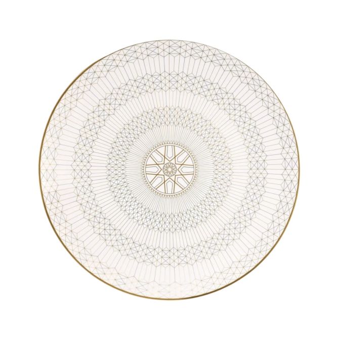 Baccarat Arcadia Gold and Platinum Charger Plate