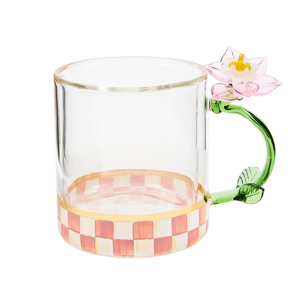 MacKenzie-Childs Flower Mug, Rosy Check