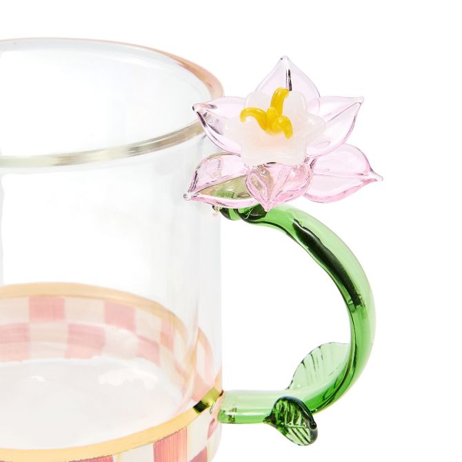 MacKenzie-Childs Flower Mug, Rosy Check | 59239-740 | Borsheims