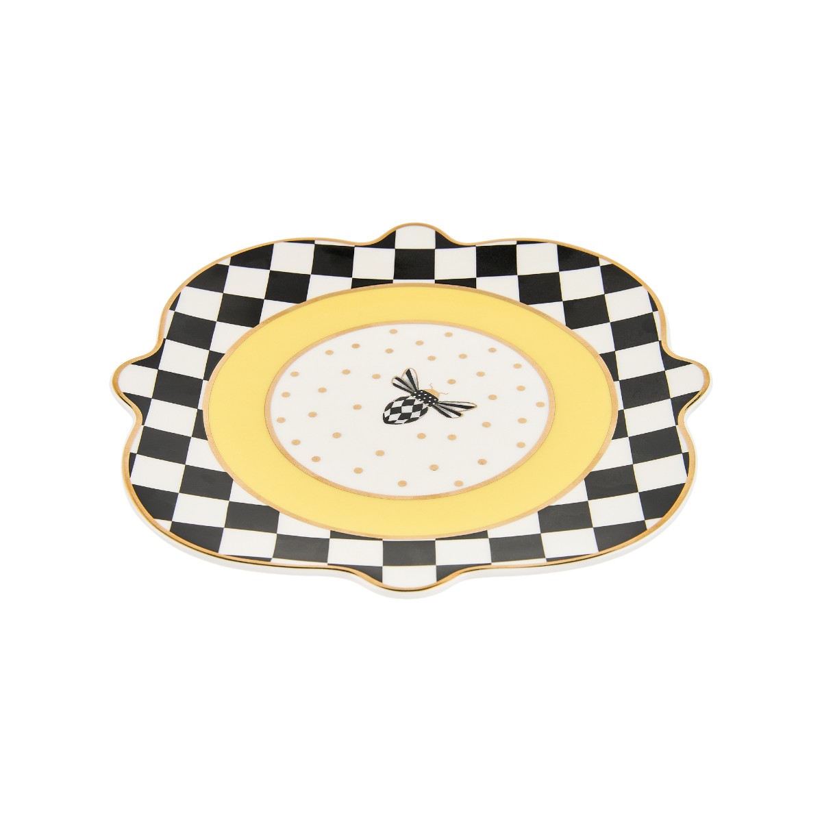 MacKenzie-Childs Bee Toile Salad Plate