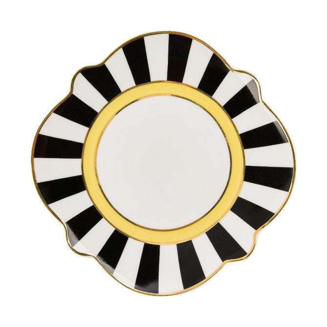 MacKenzie-Childs Bee Toile Bread & Butter Plate