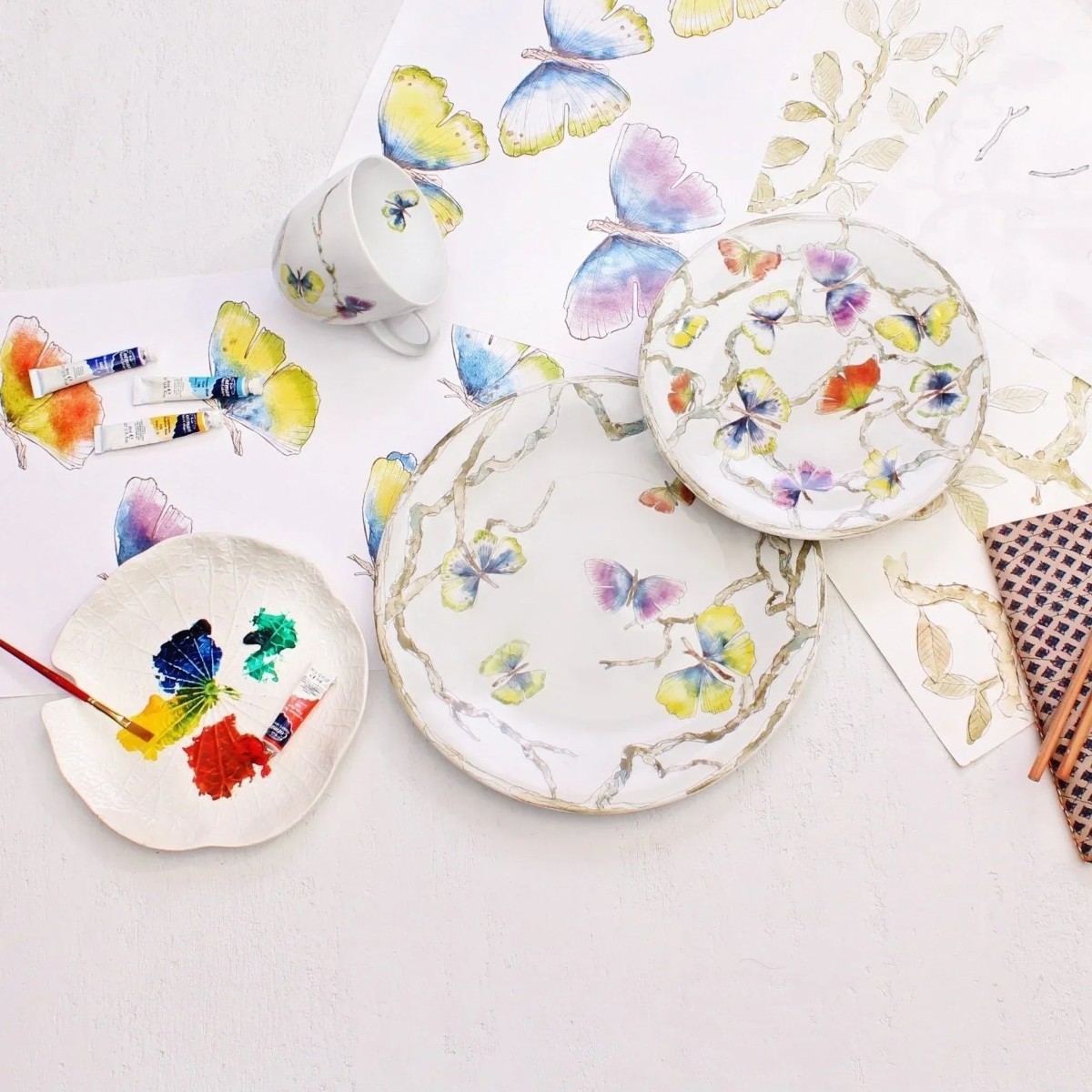 Michael Aram Butterfly Ginkgo Dinner Plate