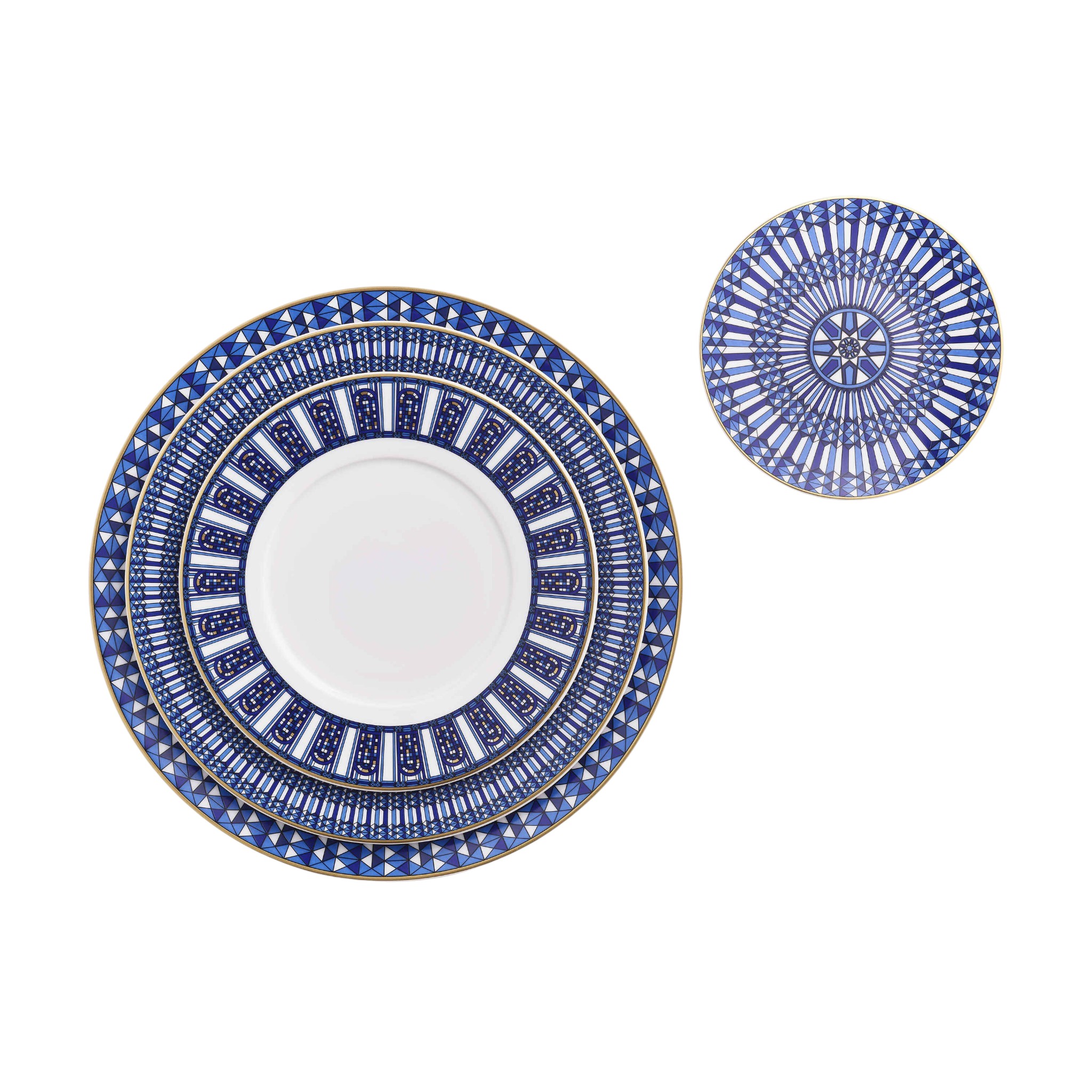 Baccarat Arcadia Bread and Butter Plate, Blue
