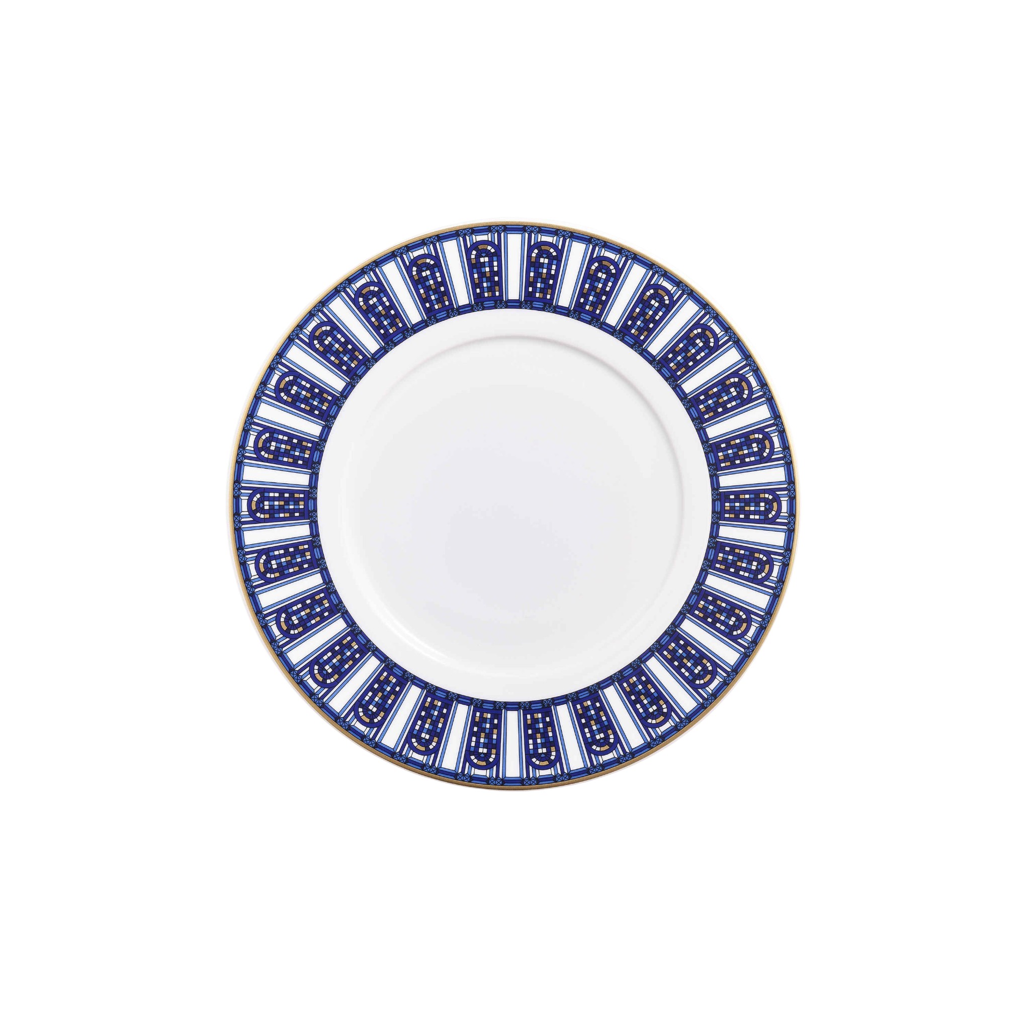 Baccarat Arcadia Blue Dessert Plates, Set of 2