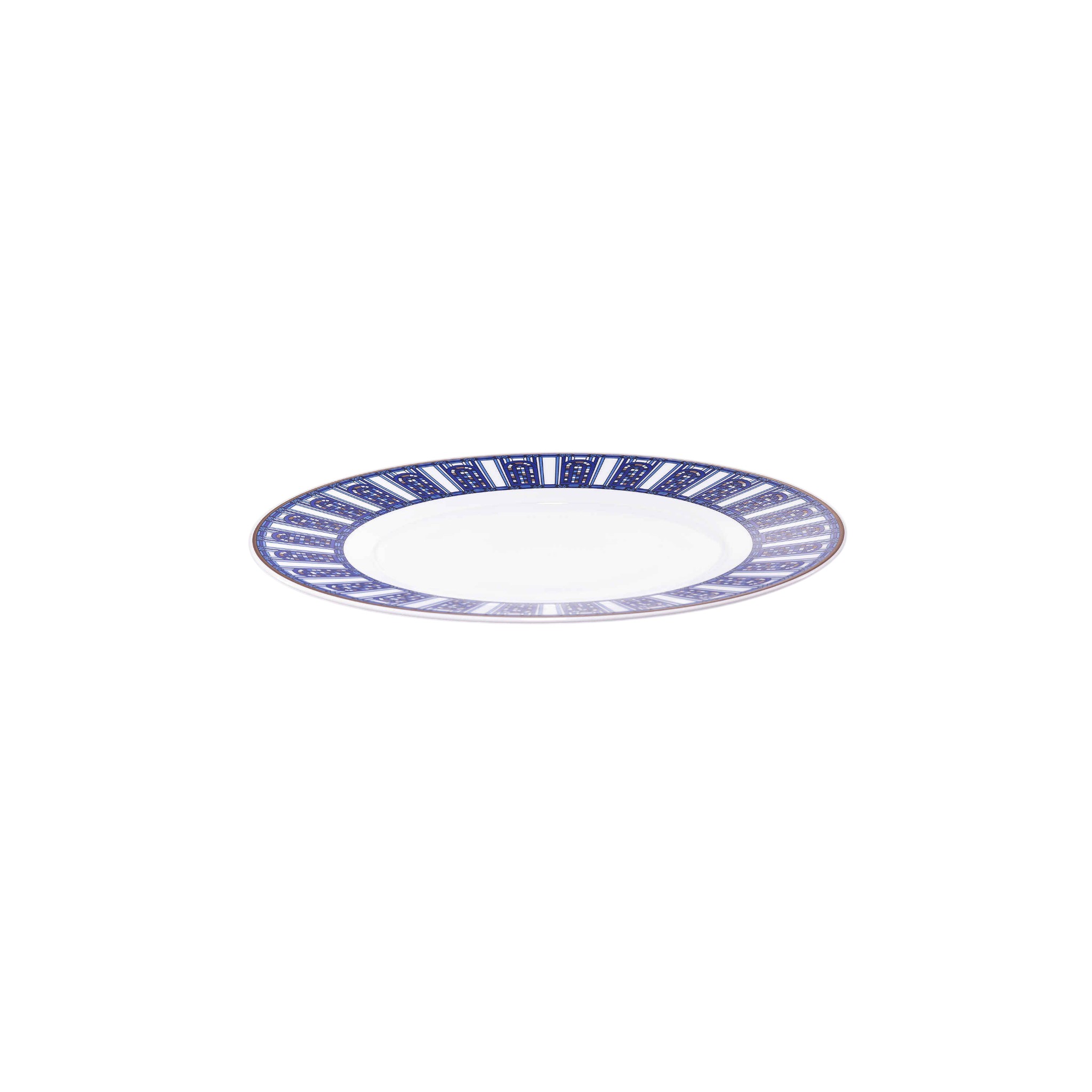 Baccarat Arcadia Blue Dessert Plates, Set of 2