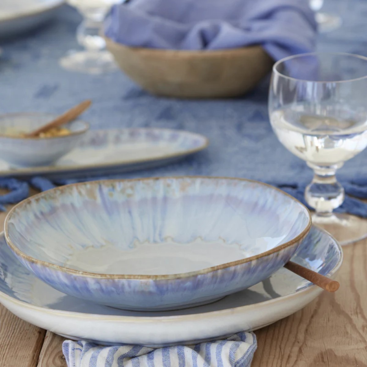 Costa Nova Brisa Ria Individual Pasta Bowl, White