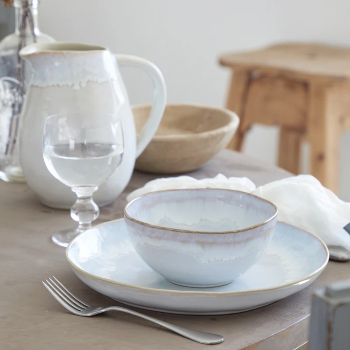 Costa Nova Brisa Soup Bowl, Salt White