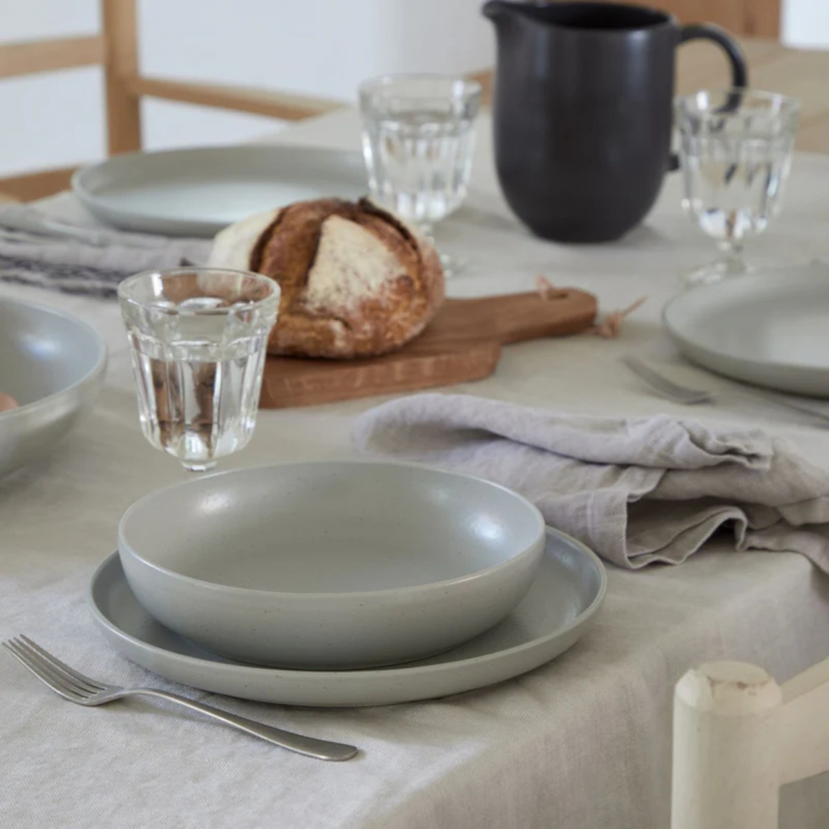 Costa Nova Pacifica Pasta Bowl, Oyster Grey