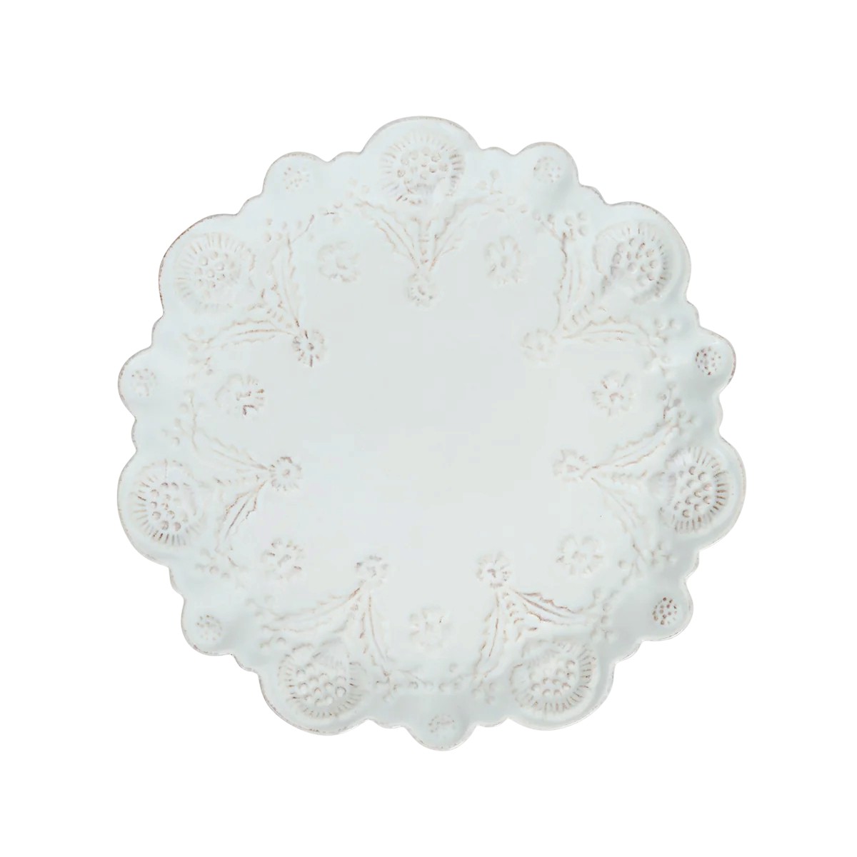Juliska Berry and Thread Thistle Salad Plate, Whitewash