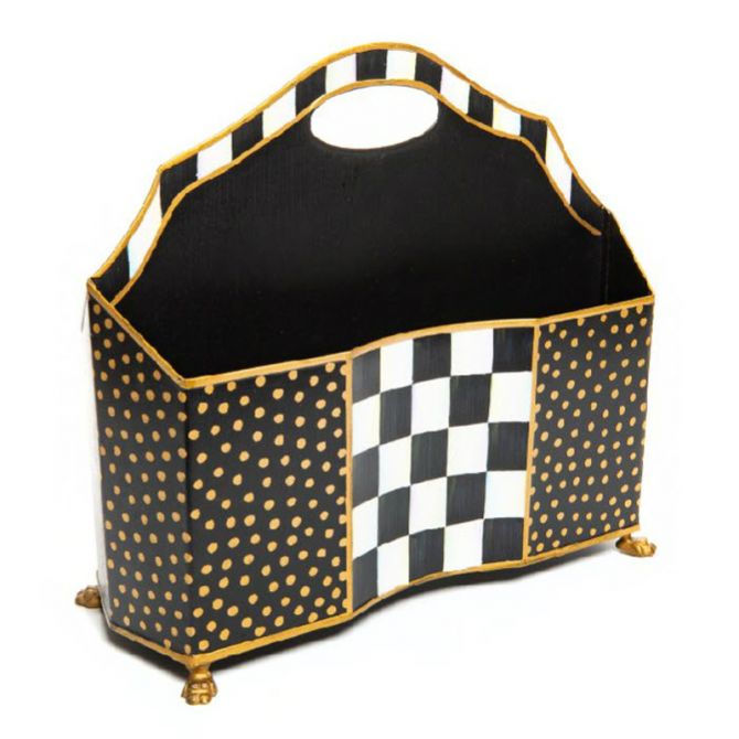 MacKenzie-Childs Courtly Check Magazine Holder