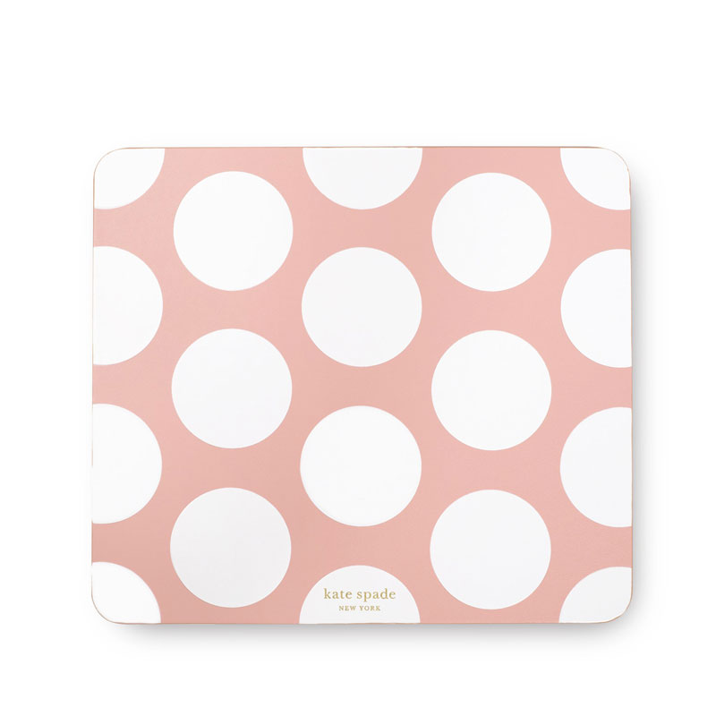 Kate Spade Mouse Pad, Peach Jumbo Dot Borsheims