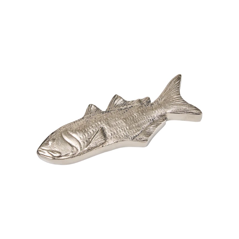Jan Barboglio Catch Fish Paperweight, Nickel Plated