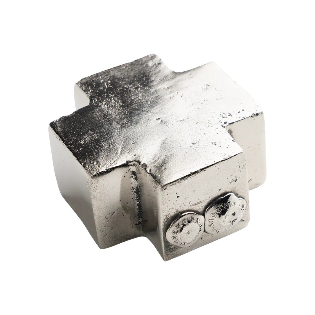 Jan Barboglio La Cruz Paperweight, Nickel Plated