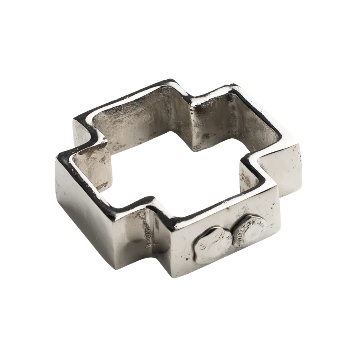 Jan Barboglio Cruz Anillo Paperweight, Nickel Plated