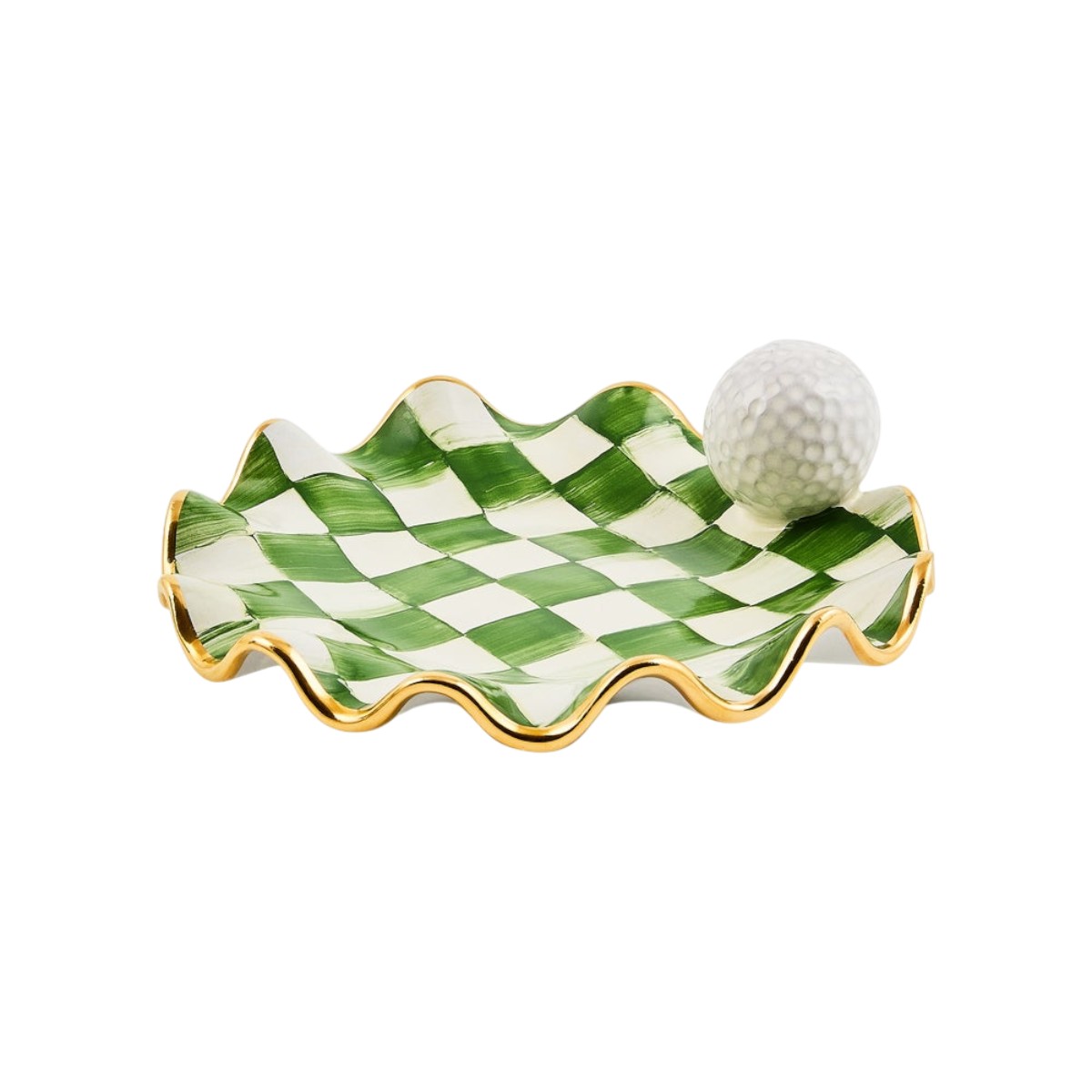 MacKenzie-Childs Putting Green Ceramic Dish