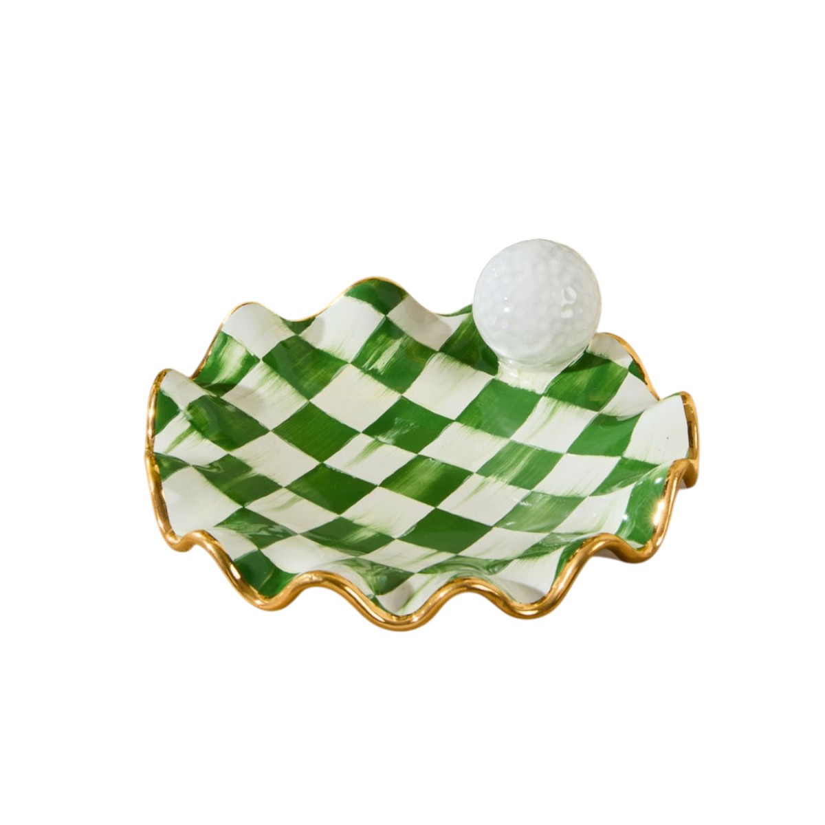 MacKenzie-Childs Putting Green Ceramic Dish