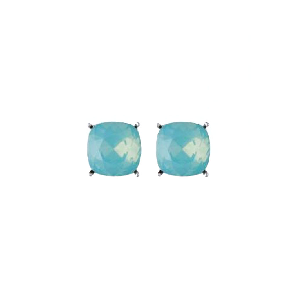 Spartina 449 Sea La Vie Be Marry / Something Blue Silver Stud Earrings