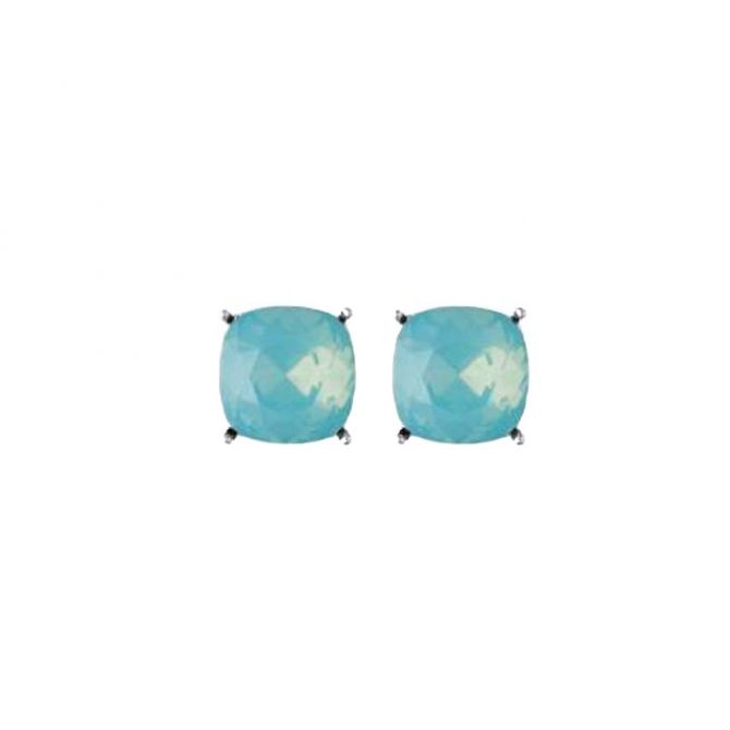 Spartina 449 Sea La Vie Be Marry / Something Blue Silver Stud Earrings