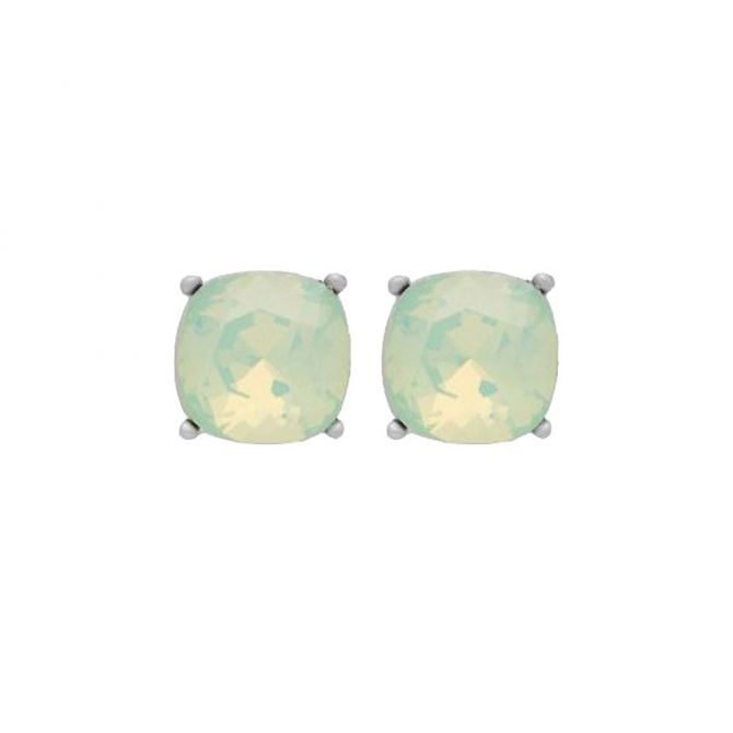 Spartina 449 Sea La Vie Happy / Sea Green Silver Stud Earrings