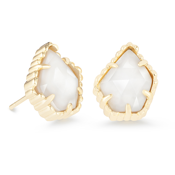 Kendra Scott Tessa Stud Earrings in White Mother of Pearl 4217711470