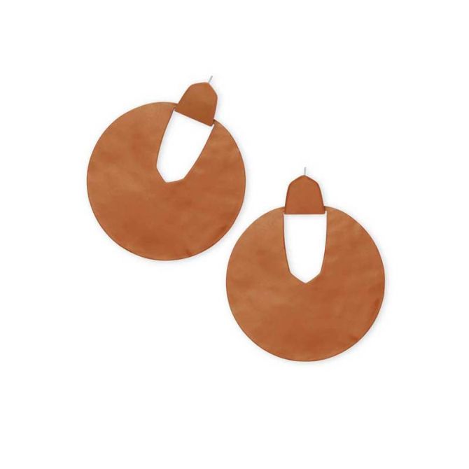 Kendra Scott Diane Matte Statement Earrings in Goldstone