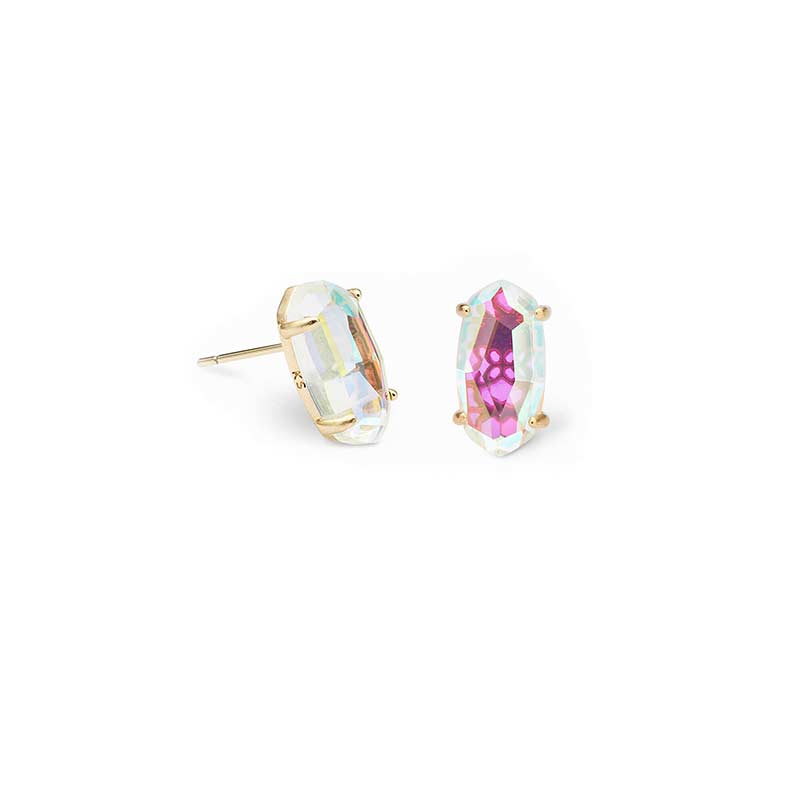 Kendra Scott Betty Gold Stud Earrings in Dichroic Glass Borsheims