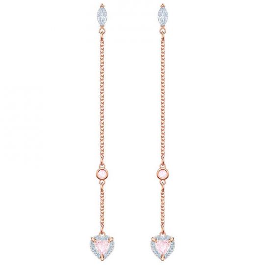 Swarovski One Rose Gold Drop Earrings Swarovski One Rose Gold Drop Earrings