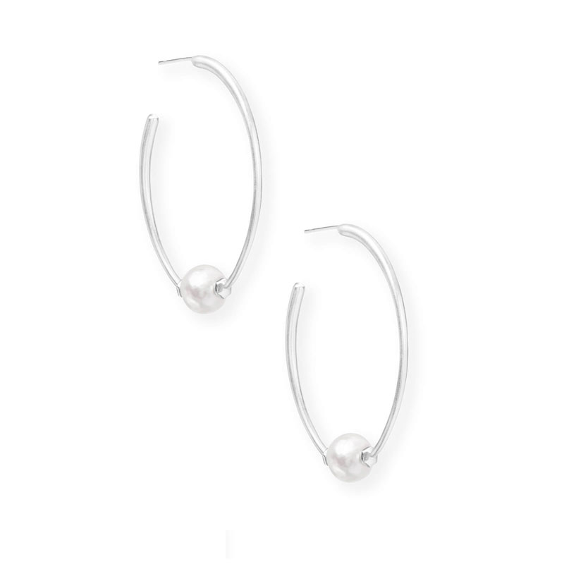 kendra scott silver hoops