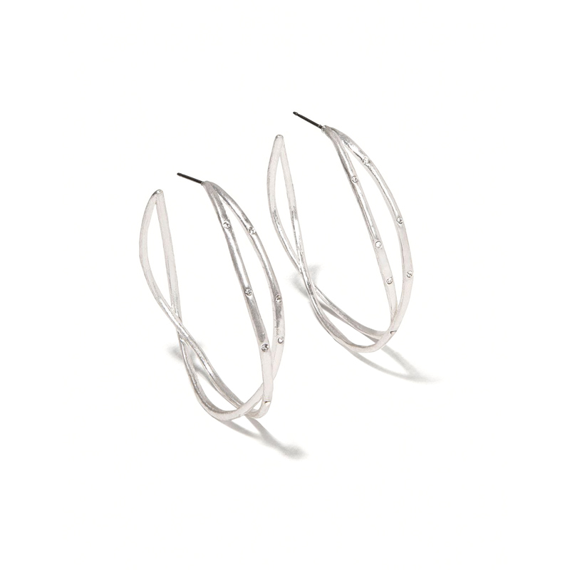 Anna Hoop Earrings Pearl - Spartina main image 1