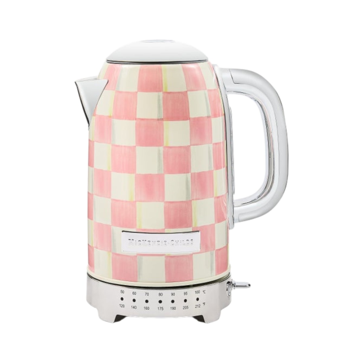 MacKenzie-Childs Electric Kettle, Rosy Check