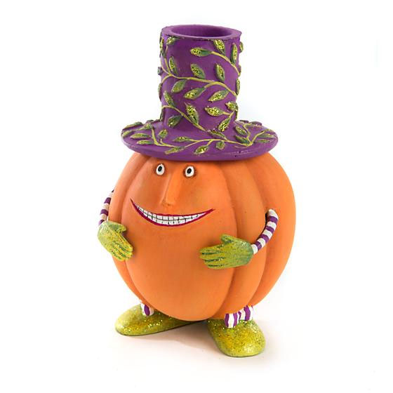 MacKenzie-Childs Patience Brewster Peter Pumpkin Taper Candle Holder