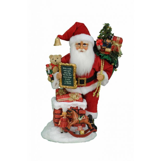 Karen Didion Lighted Good Saint Nick Santa